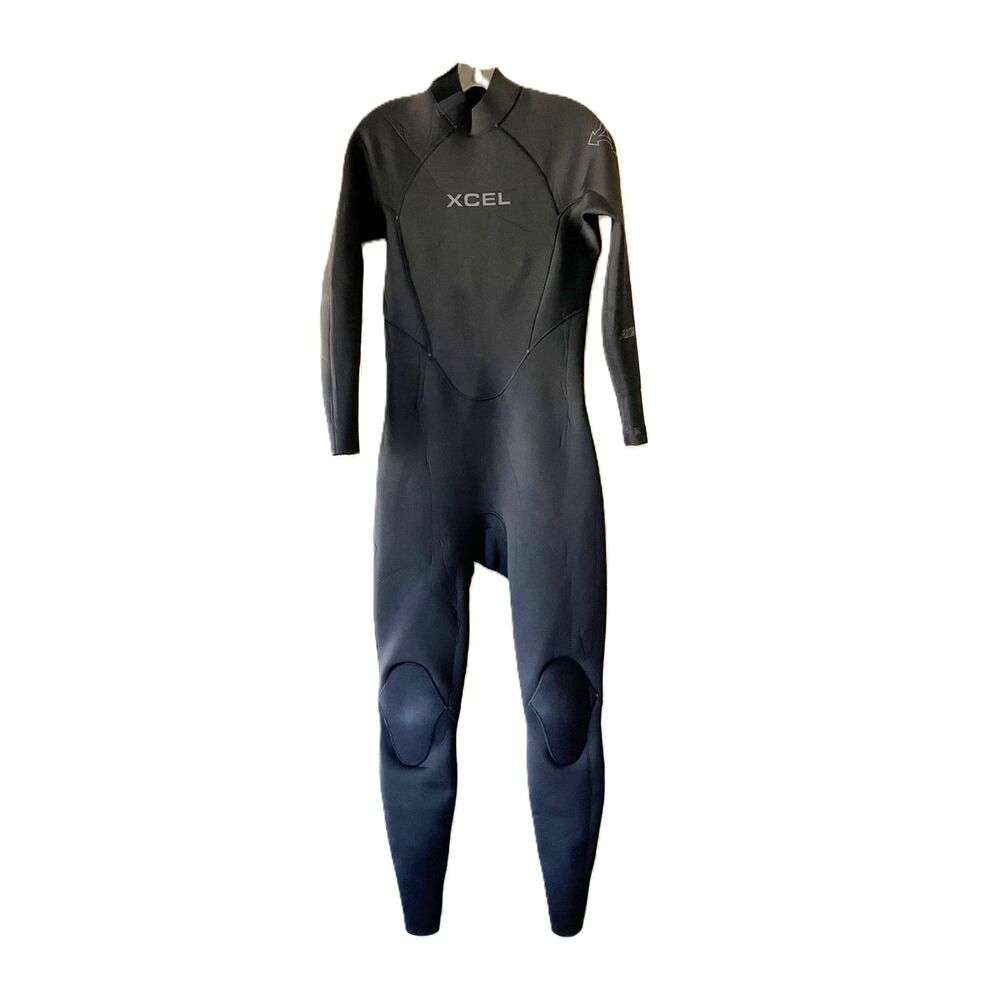 Xcel Axis 3/2mm Full Wetsuit Mens MT Medium Tall Back Zip Black Surf